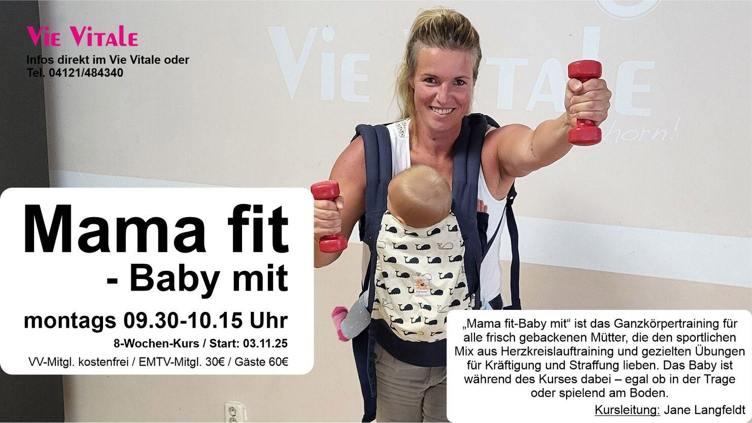 Vie Vitale Fitness Studio Elmshorn Mama fit; Baby; Mütter; Sport