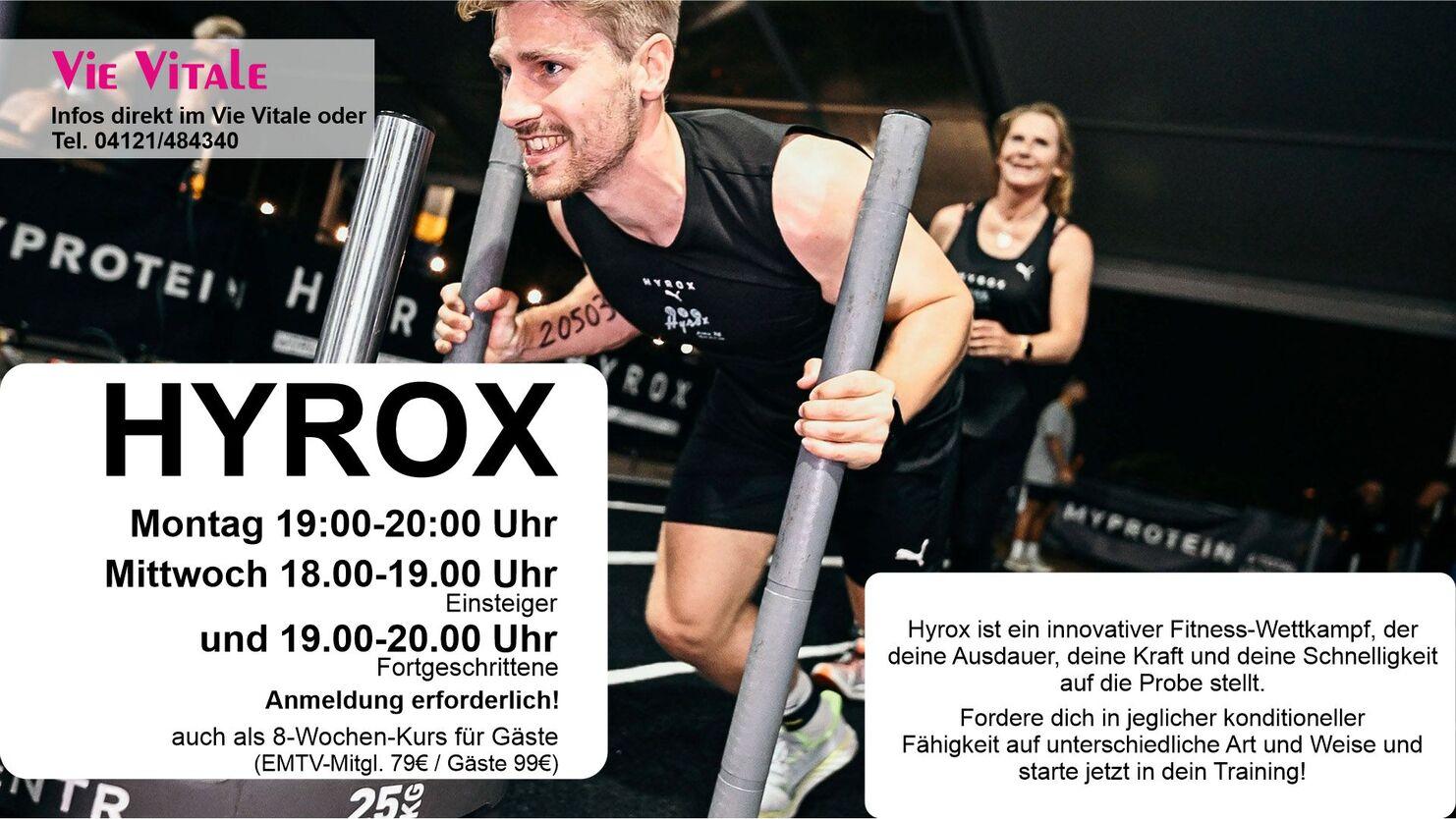 Vie Vitale Fitness Studio Elmshorn Hyrox; Race; Burpees; Sled; Farmer; Lunge