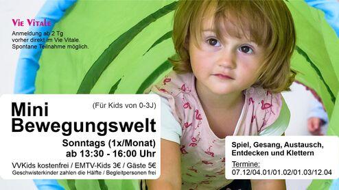 Bewegungswelt; Spiel; Gesang; Entdecken; Klettern