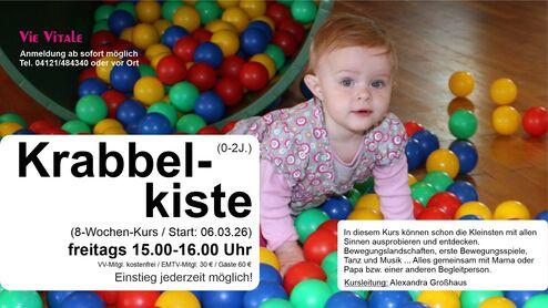 Krabbelkiste; Kinder; Bewegen; Spielen; Entdecken