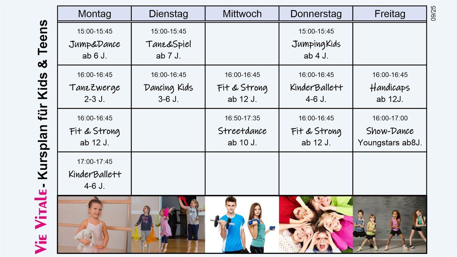 Kids; Teens; Kurse; Spaß; Tanz