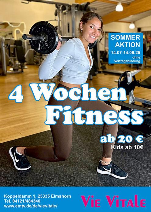 4 Wochen; Fitness; Sommeraktion