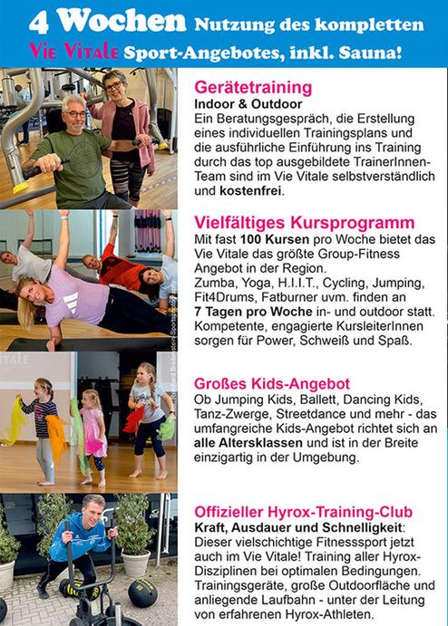 4 Wochen; Fitness; Sommeraktion
