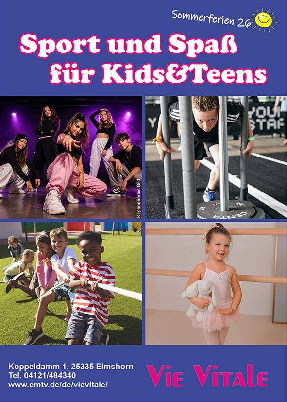 Vie Vitale Fitness Studio Elmshorn Aktion; Kids; Teens; 4 Wochen; Sommer; Fitness