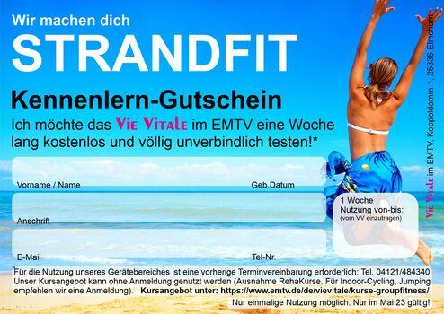 Vie Vitale Fitness Studio Elmshorn Strandfit